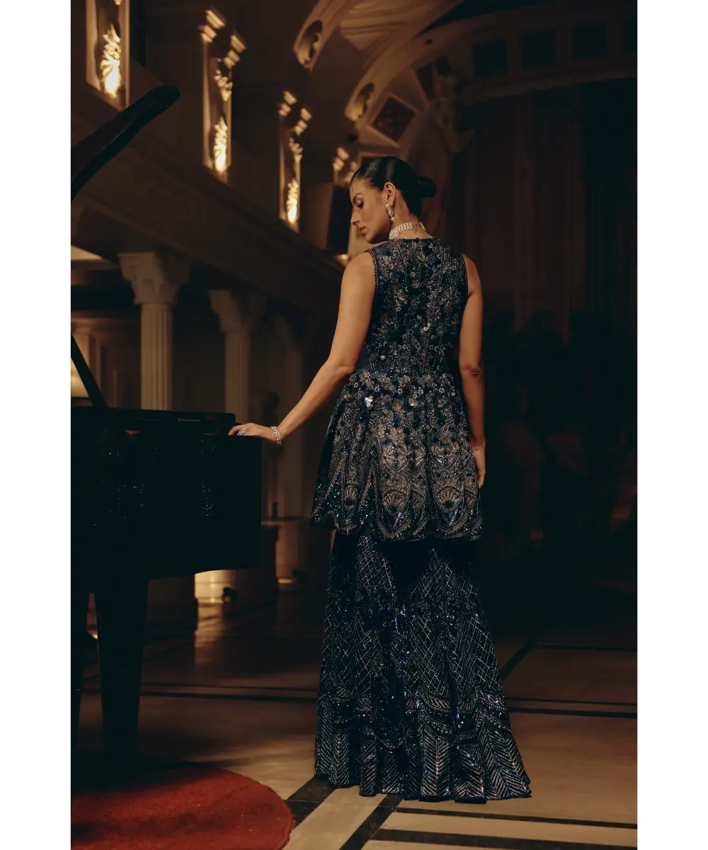 ADAARA COUTURE - Midnight Aurora Sharara