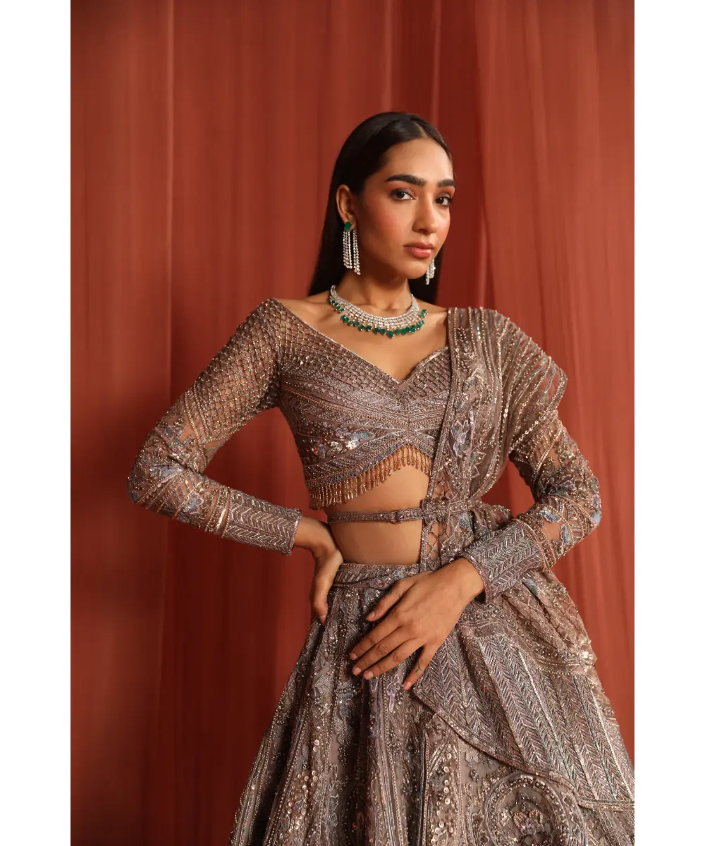 ADAARA COUTURE -  Jaal Jewels Lehenga