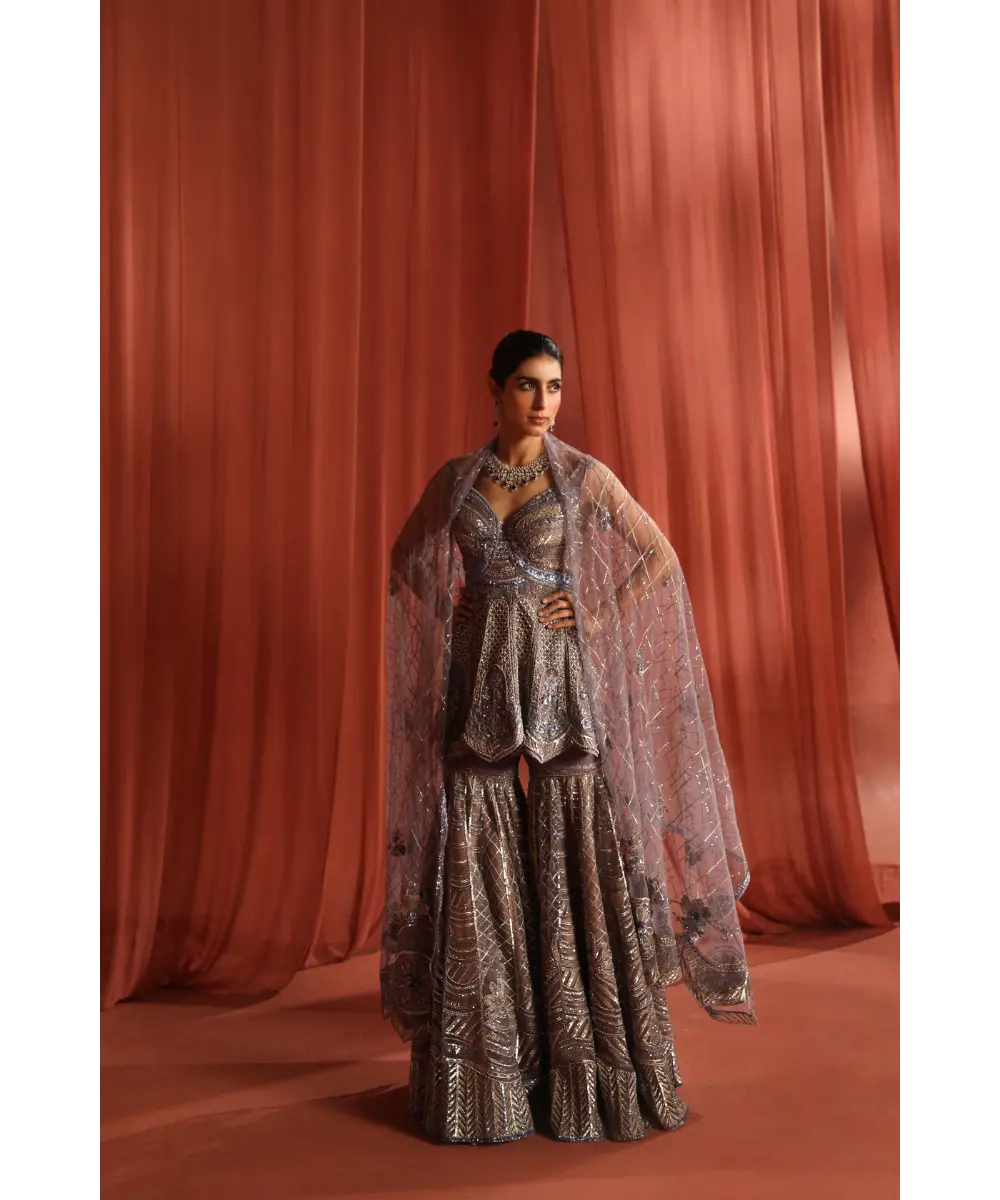ADAARA COUTURE - Blooming Geometry Sharara