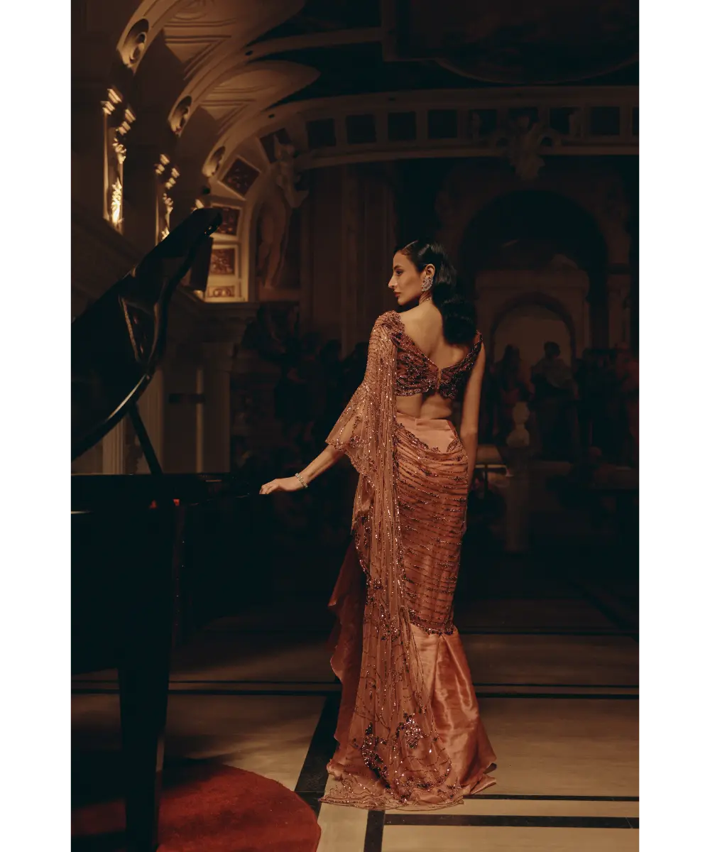 ADAARA COUTURE - Eternal Flame saree