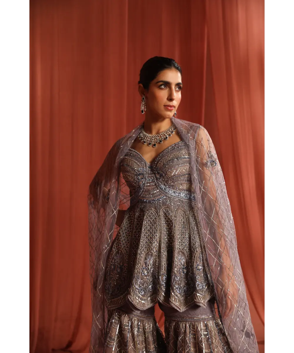 ADAARA COUTURE - Blooming Geometry Sharara