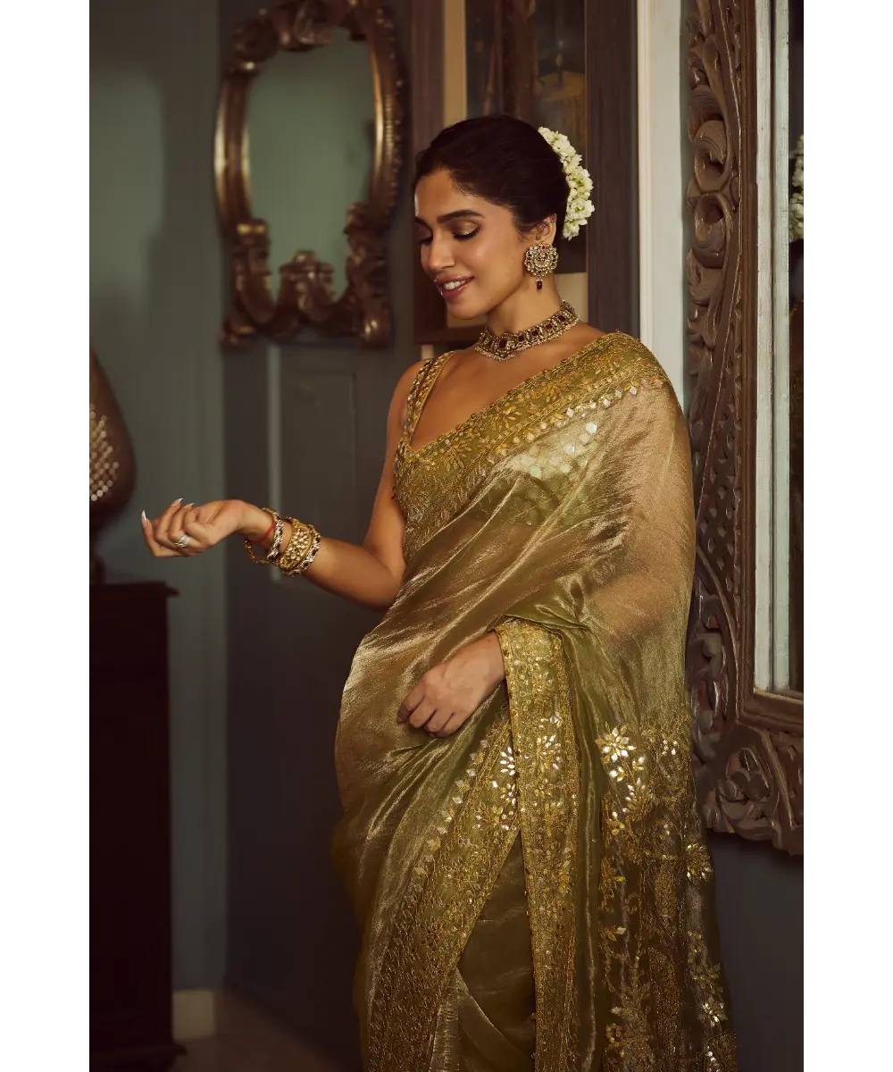 ITRH - Saanjh sheesh saree set