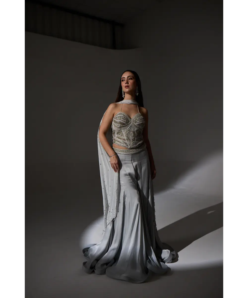 Agnes Corset Sharara set