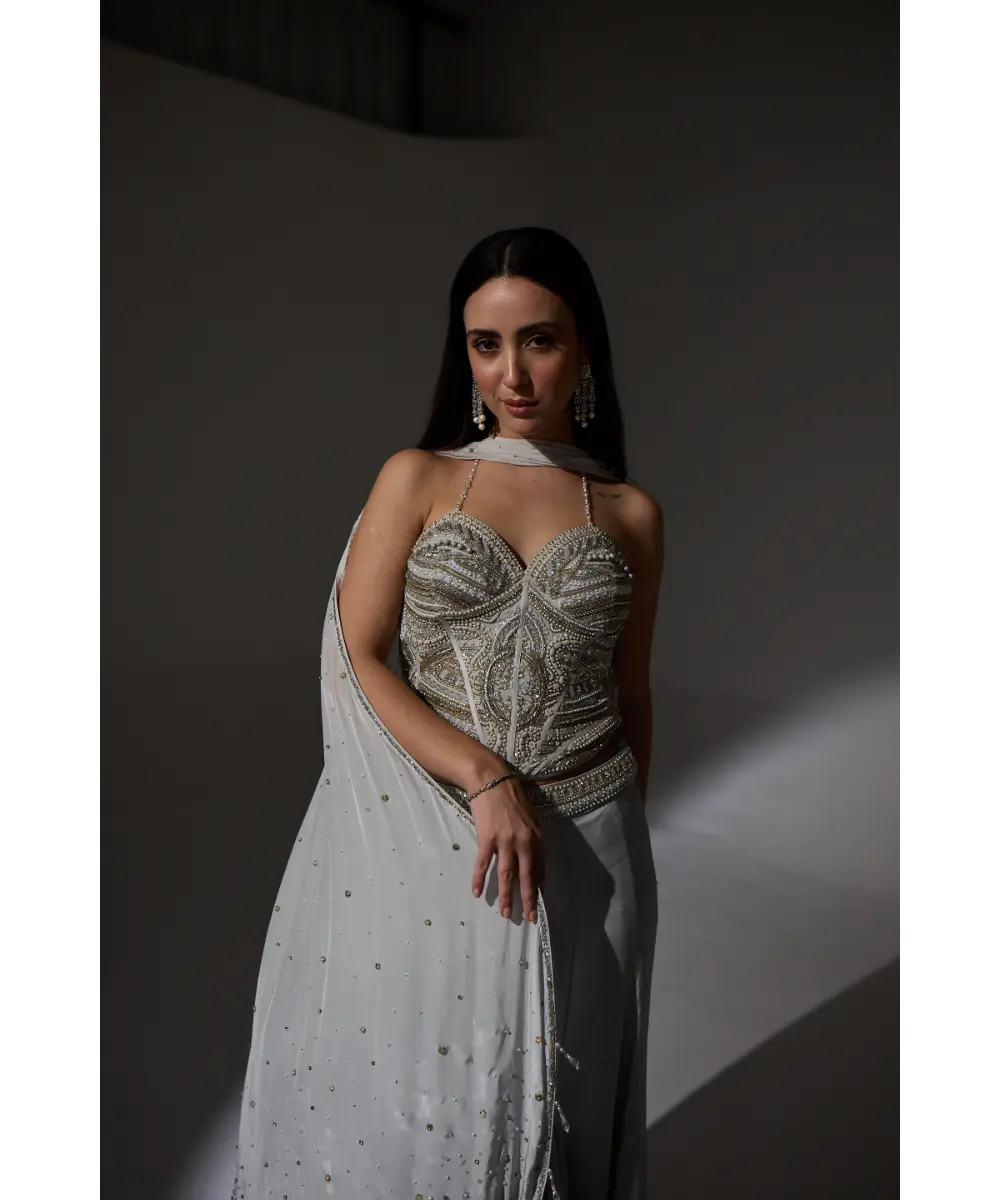 Agnes Corset Sharara set