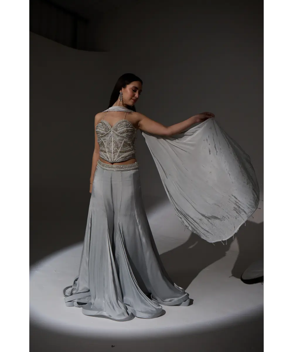 Agnes Corset Sharara set