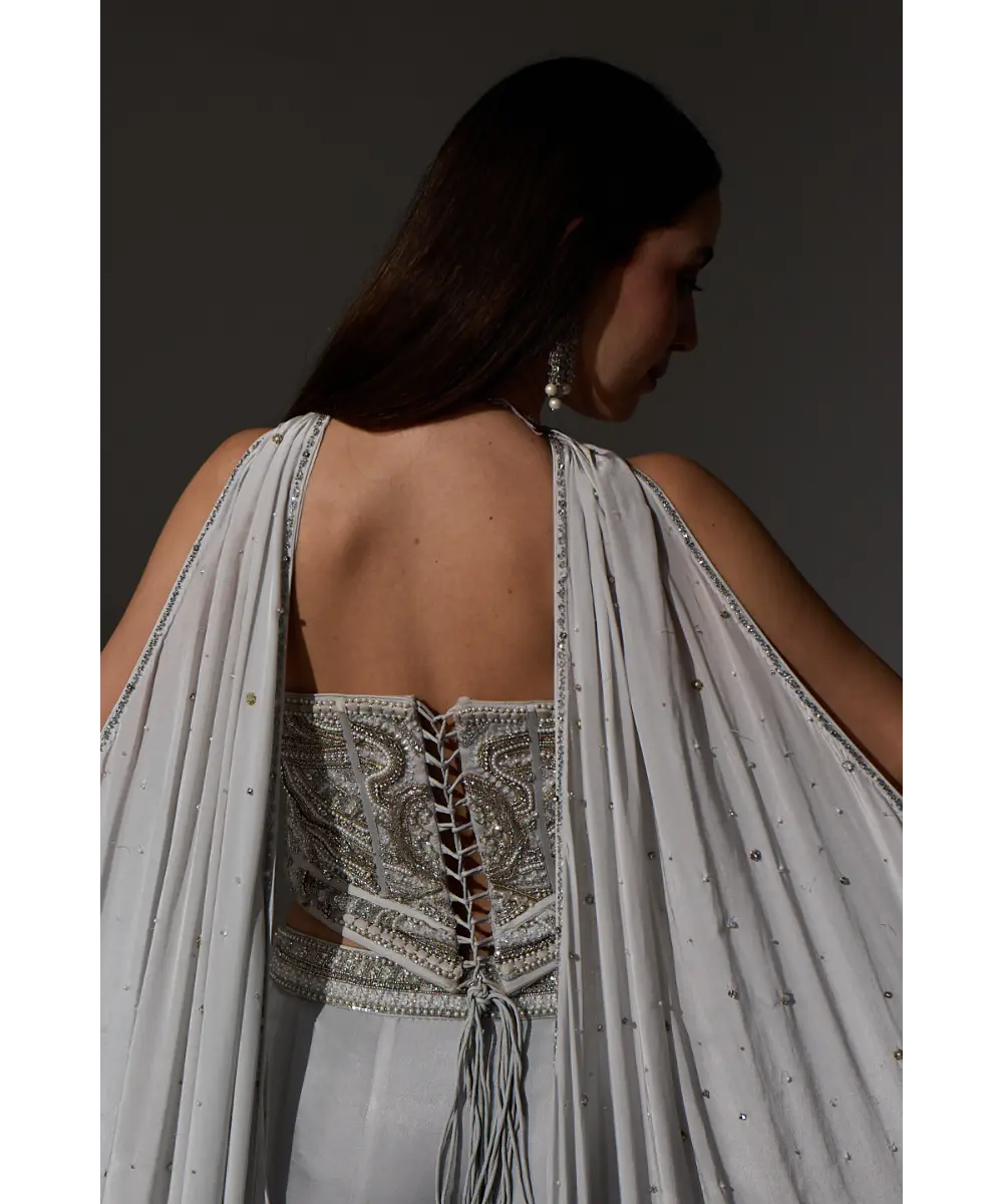 Agnes Corset Sharara set