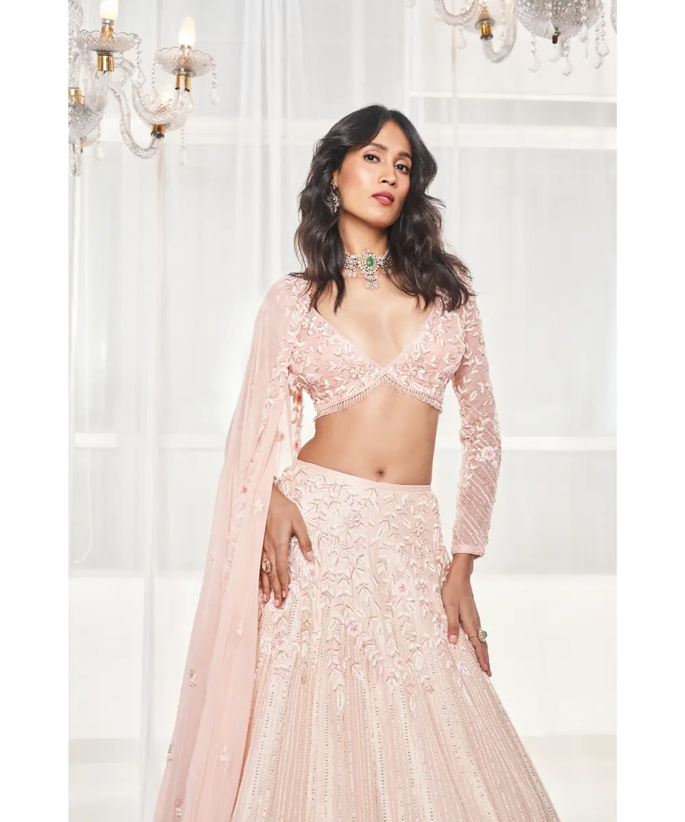 DISHA MUCHHALA- Light Pink Bridal Set