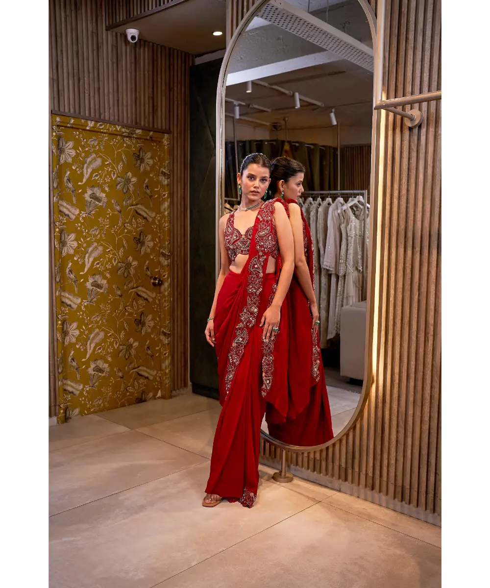 RIDHIMA BASIM - Raihana saree set