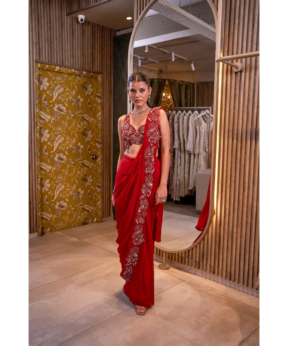 RIDHIMA BASIM - Raihana saree set