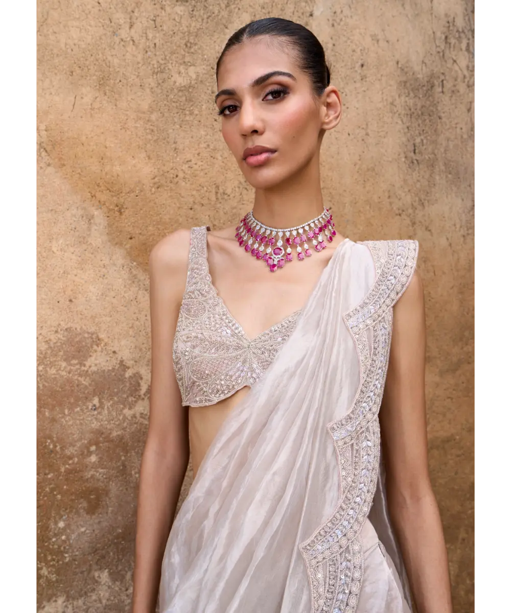 RIDHIMA BASIM - Affinity Saree Set