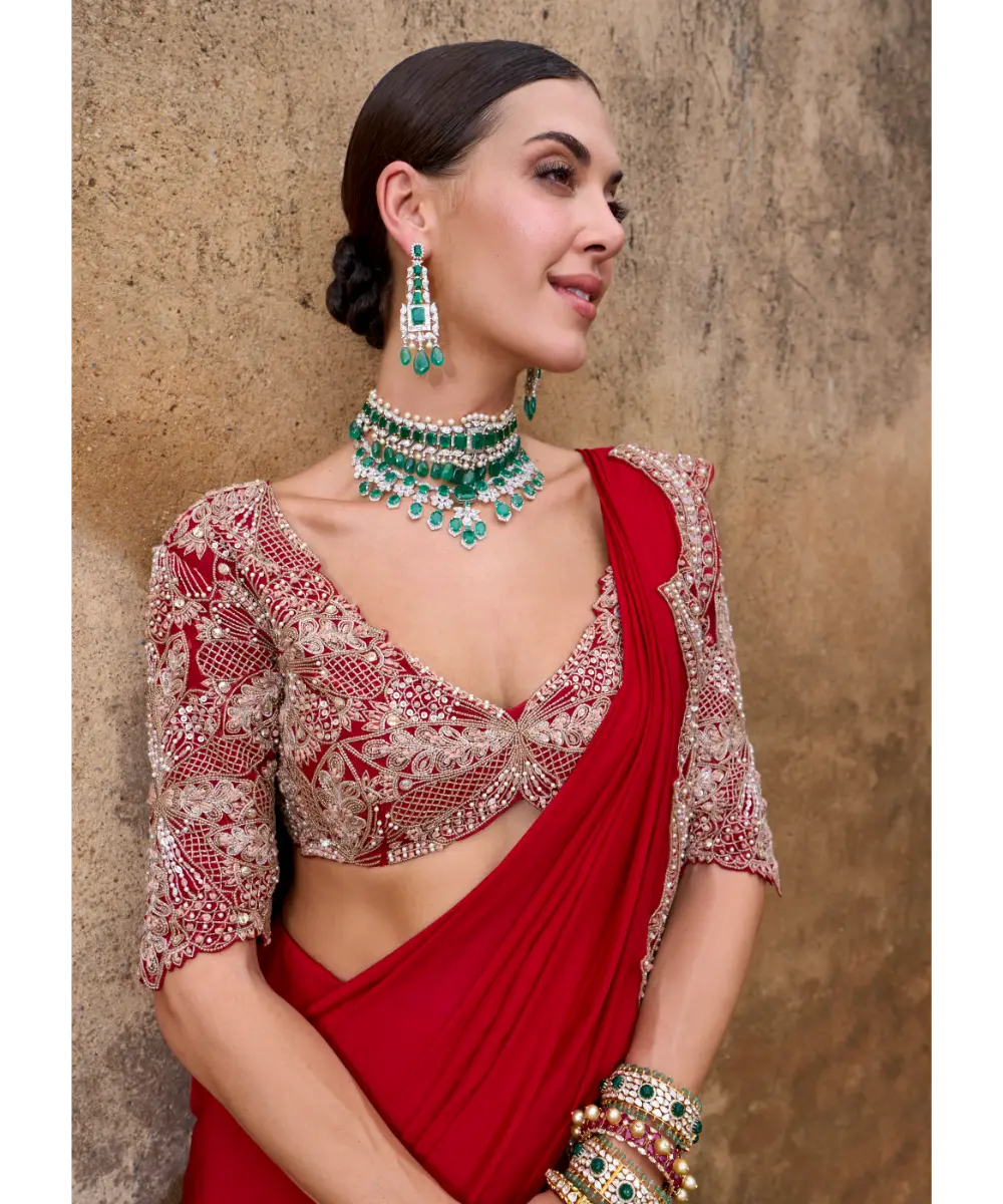 RIDHIMA BASIM - Rubina Saree Set