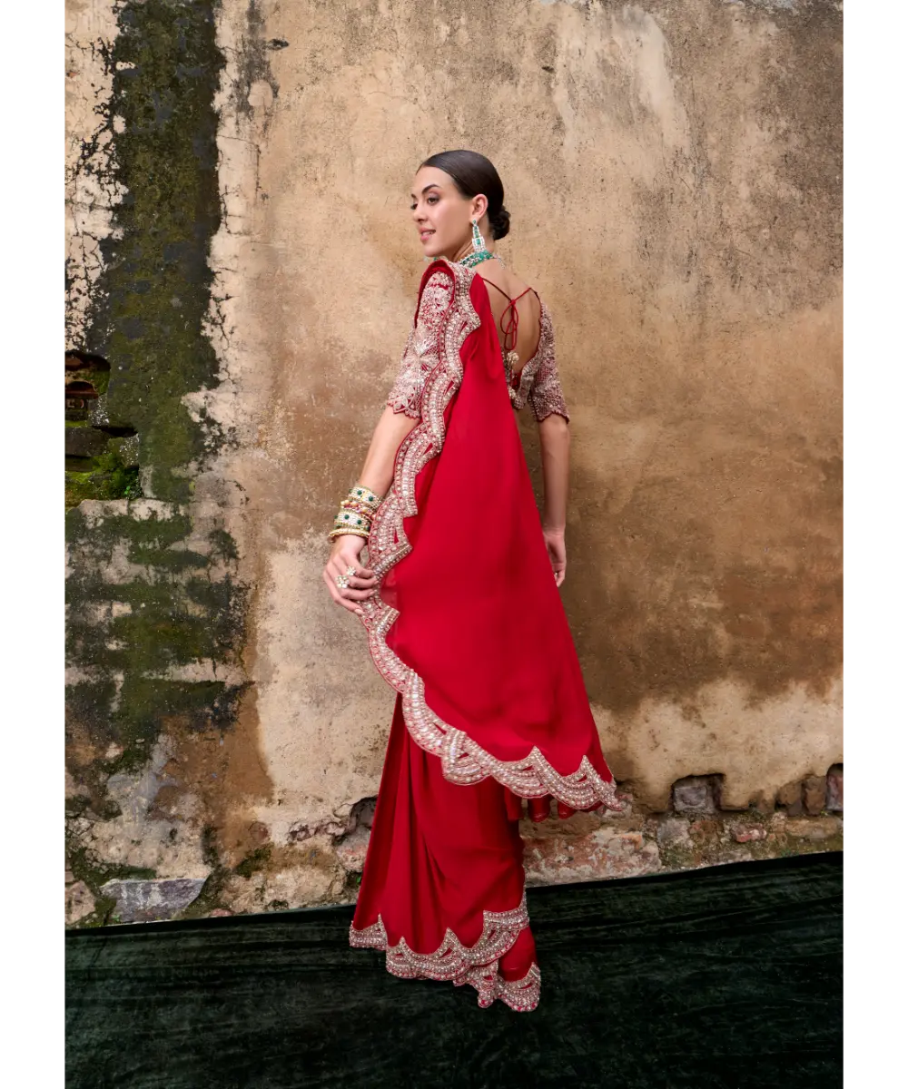 RIDHIMA BASIM - Rubina Saree Set