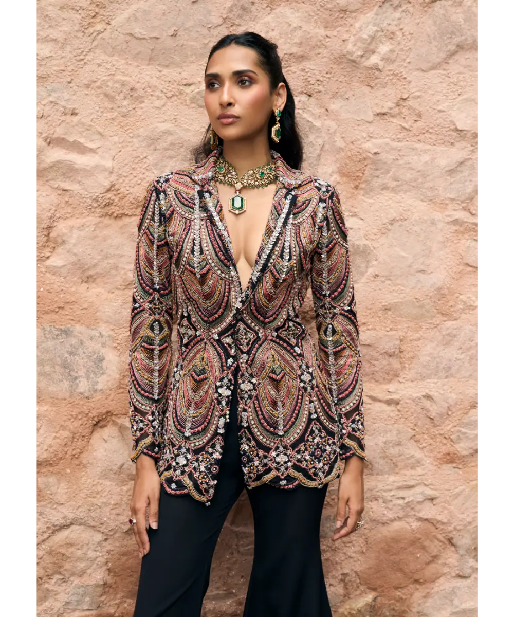 RIDHIMA BASIM -  Raven jacket set