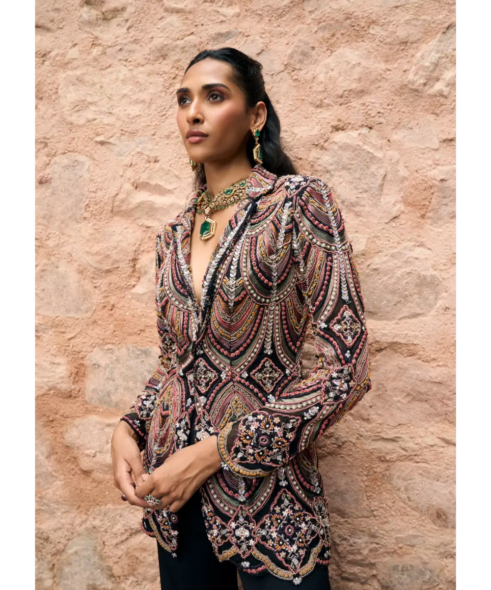 RIDHIMA BASIM -  Raven jacket set