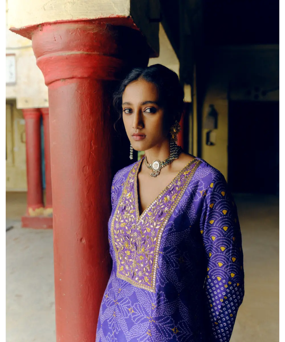 DRISHTI AND ZAHABIA - Iris Purple Co-ord Set