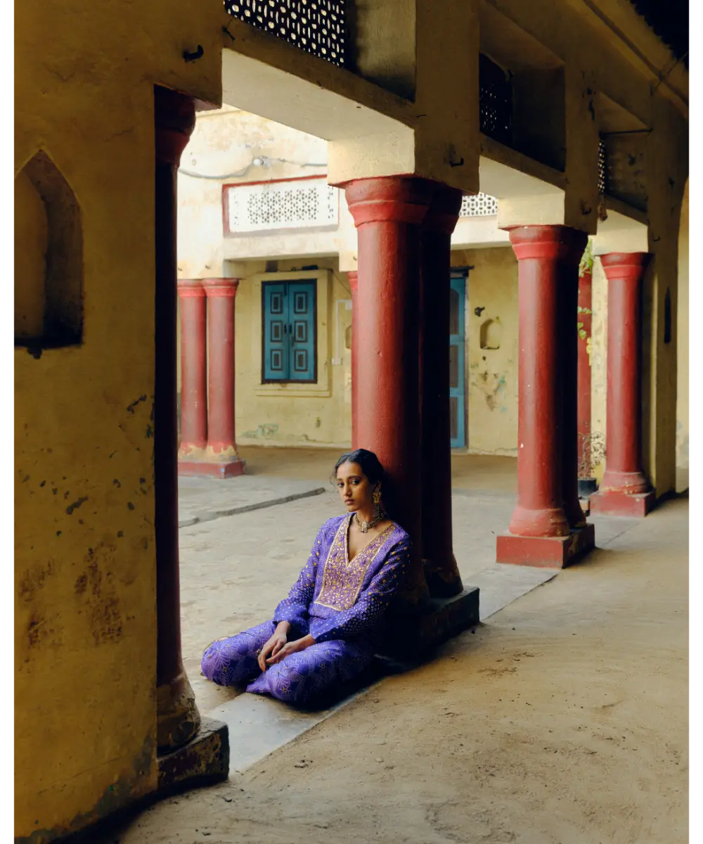 DRISHTI AND ZAHABIA - Iris Purple Co-ord Set