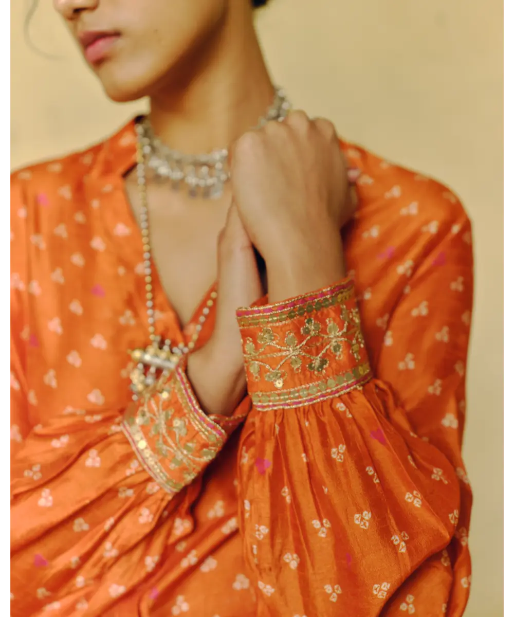 DRISHTI AND ZAHABIA - Rust Shirt & Pants