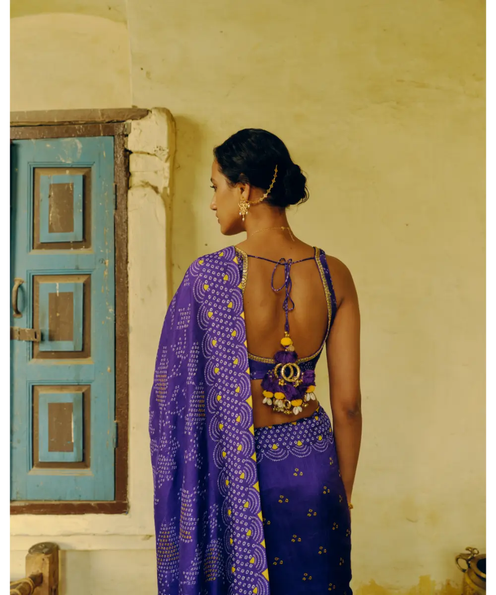 DRISHTI AND ZAHABIA - Iris Purple Saree & Blouse