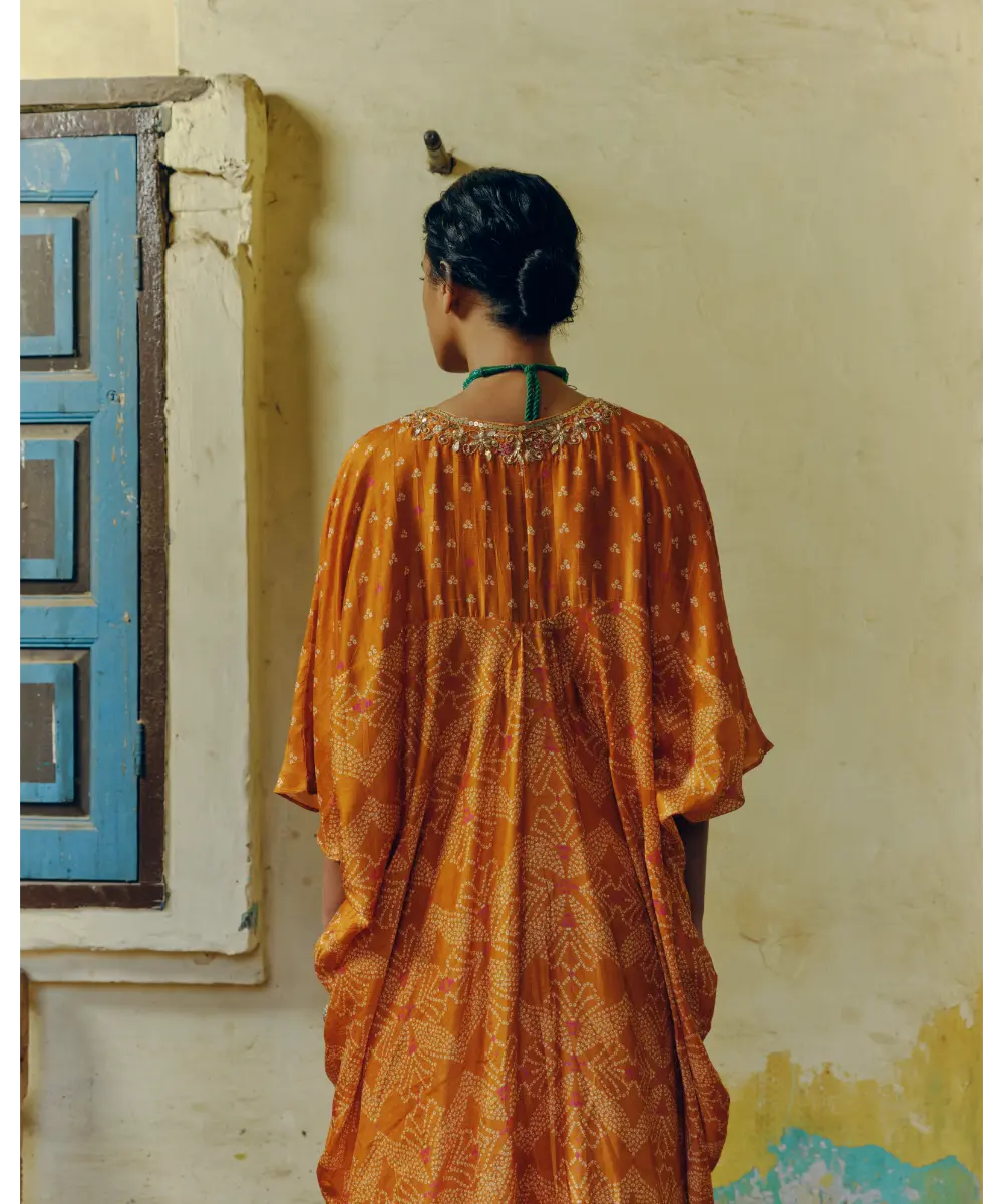 DRISHTI AND ZAHABIA - Ochre Kaftan