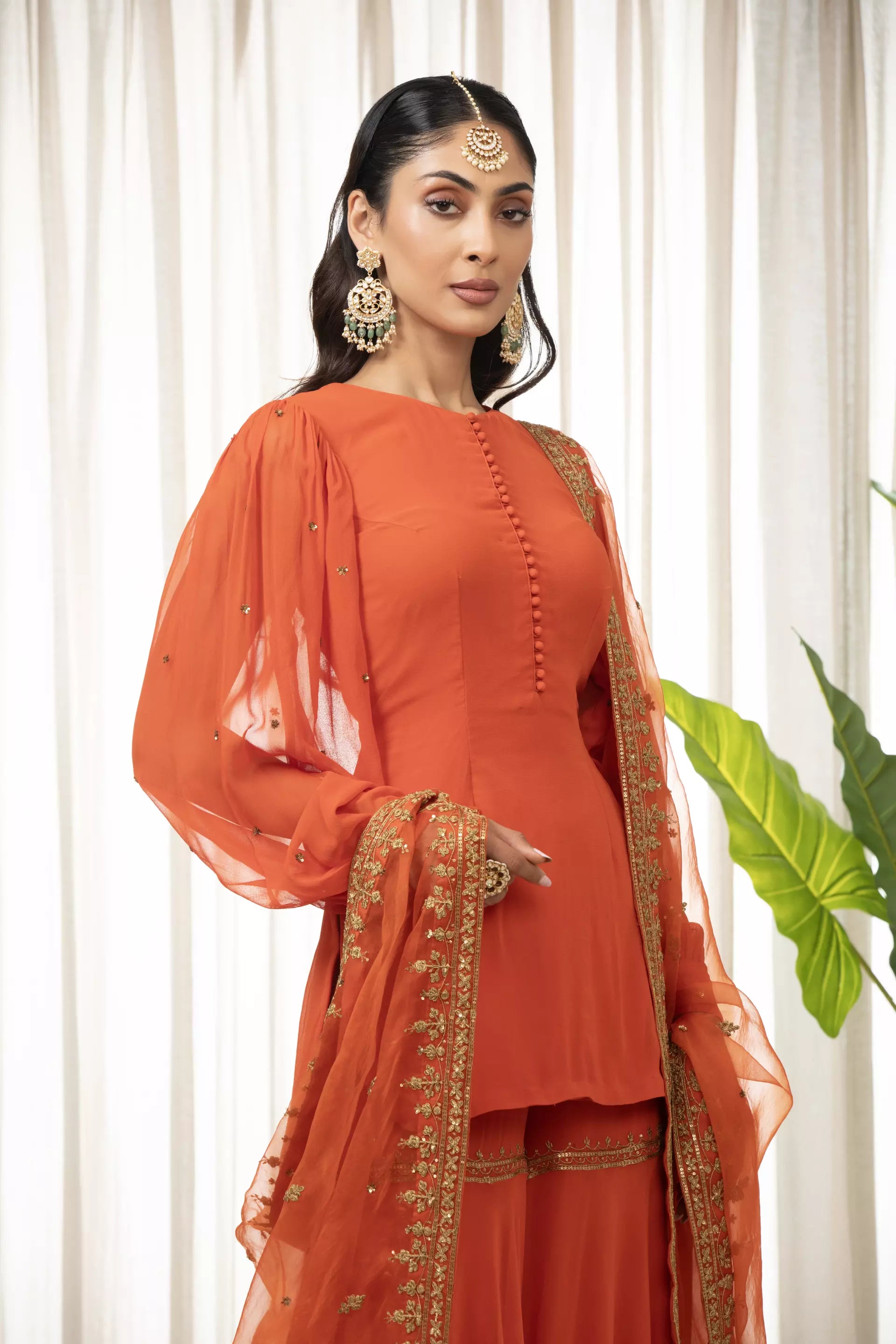 ESHA KOUL - Rust Dilkash Kurta Set