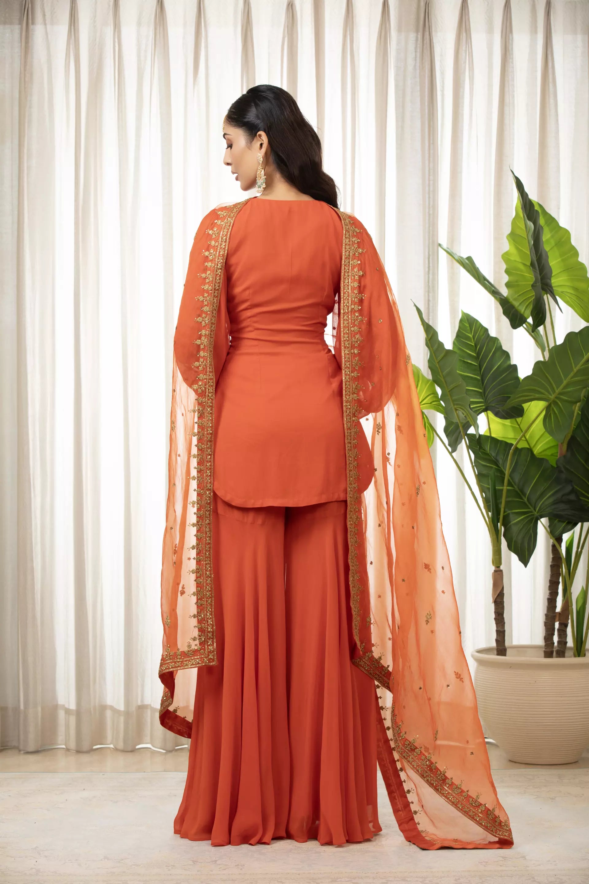 ESHA KOUL - Rust Dilkash Kurta Set