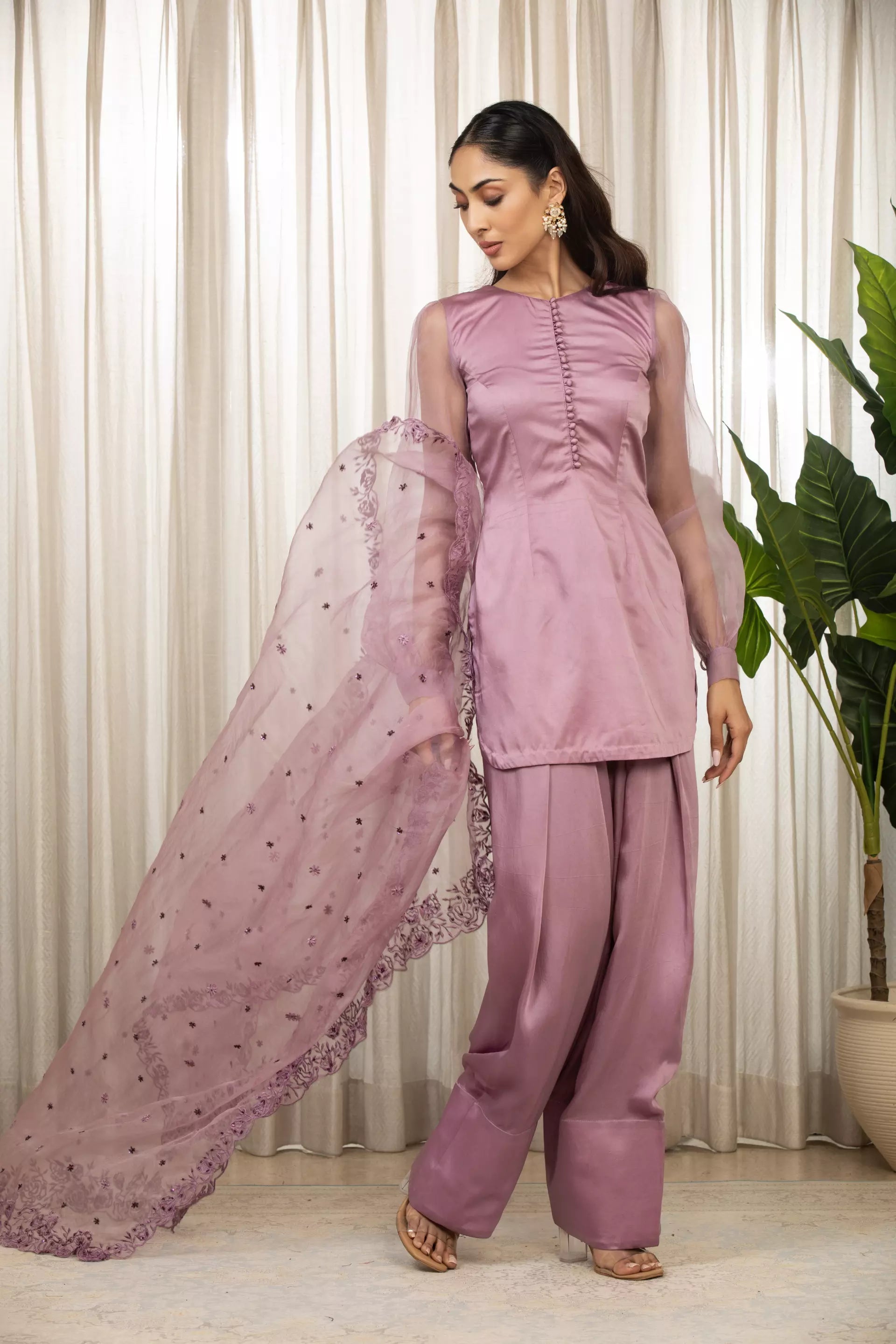 ESHA KOUL - Lavender Kurta Set