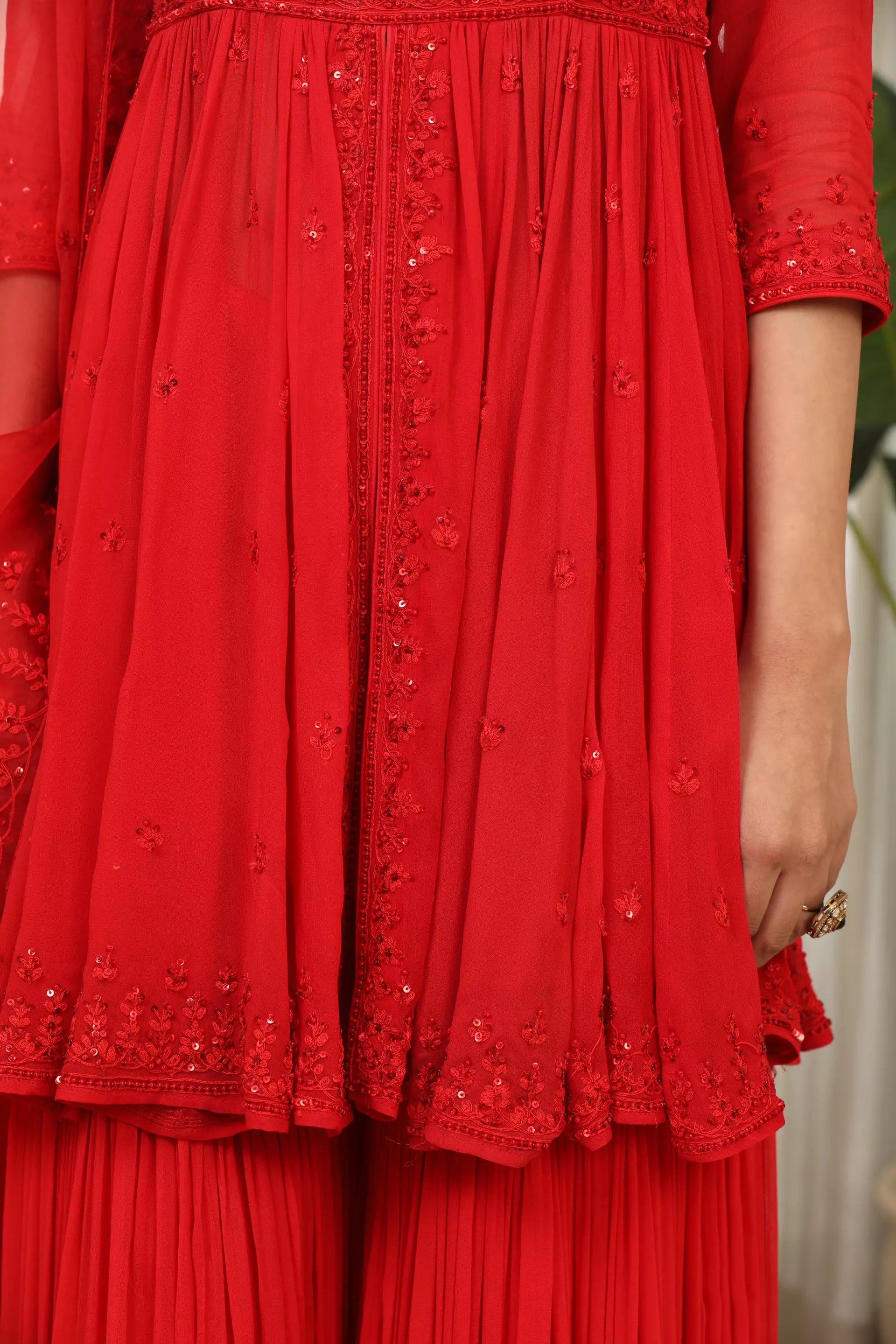 ESHA KOUL - Lal Sharara Set