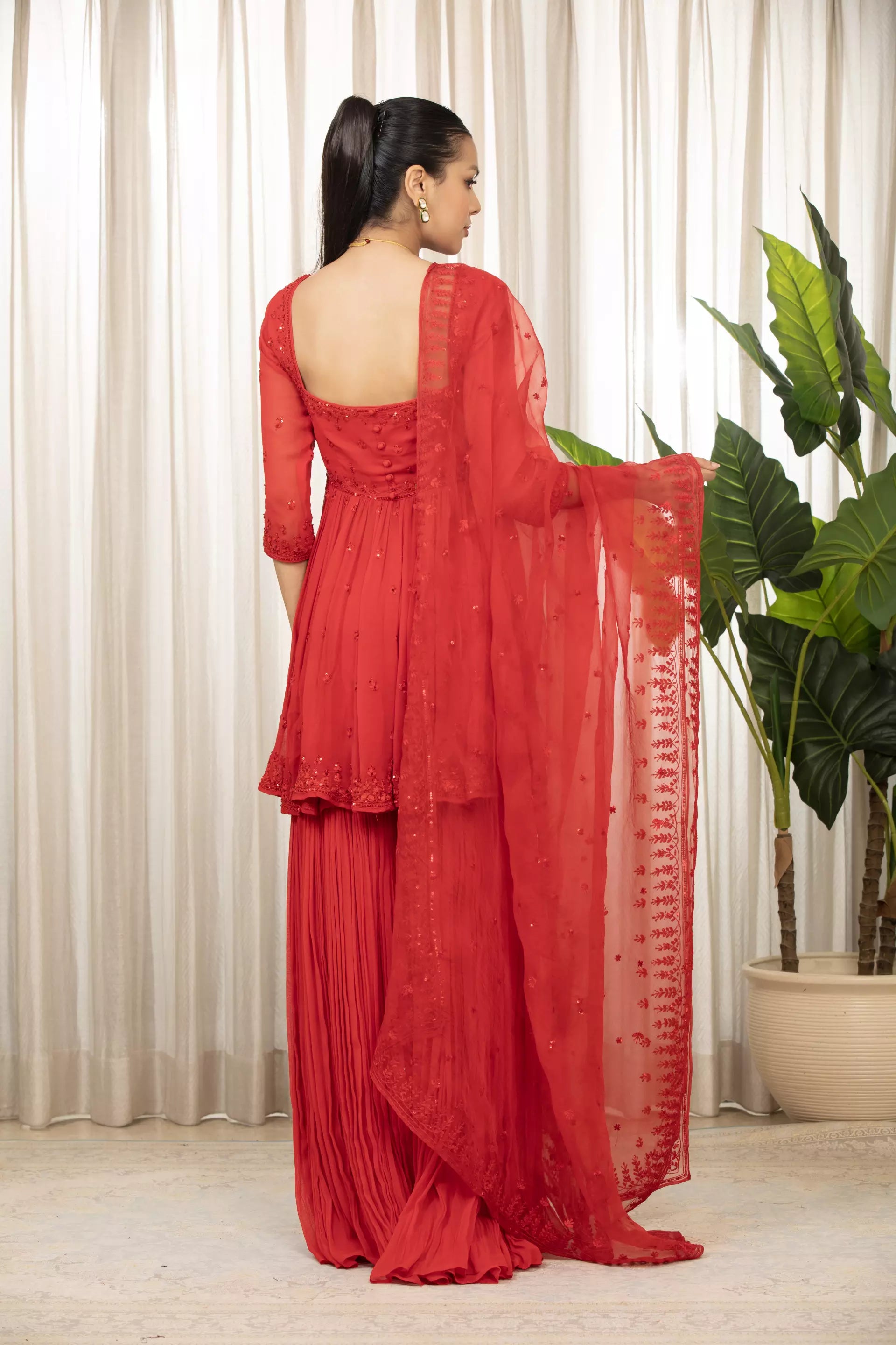 ESHA KOUL - Lal Sharara Set