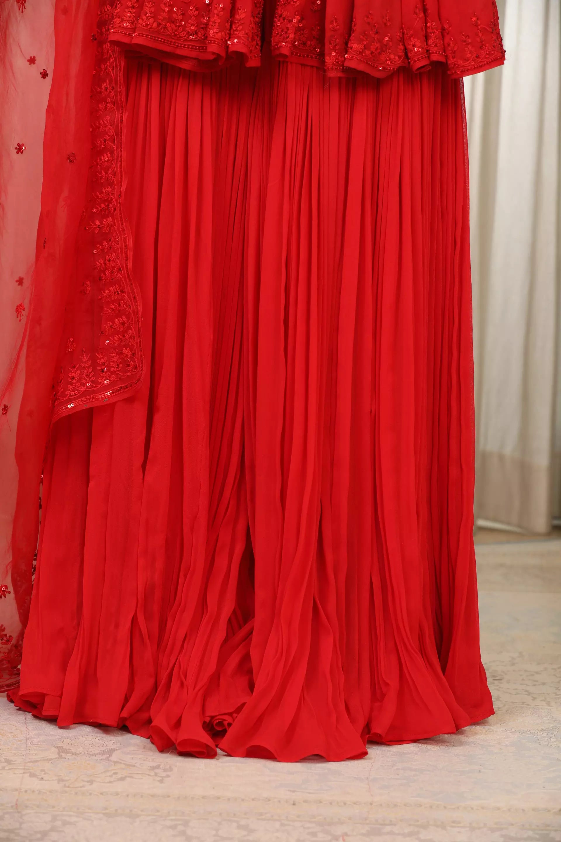 ESHA KOUL - Lal Sharara Set