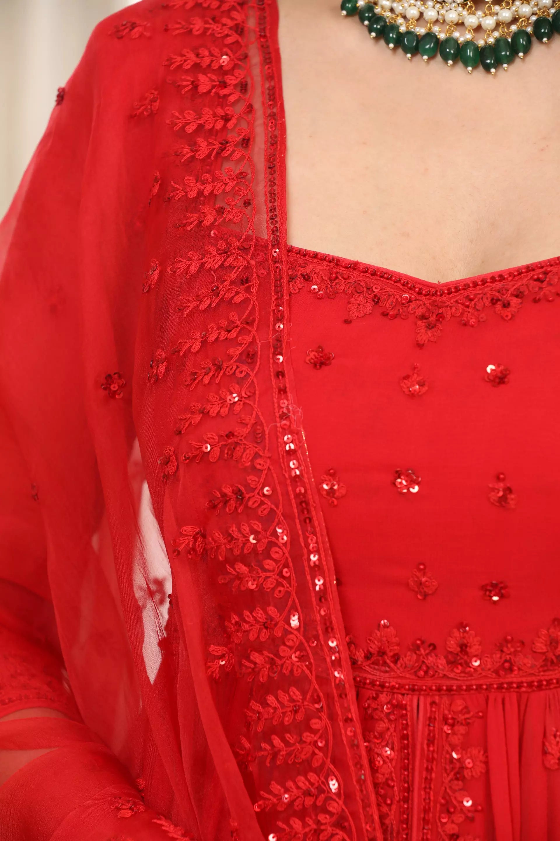 ESHA KOUL - Lal Sharara Set