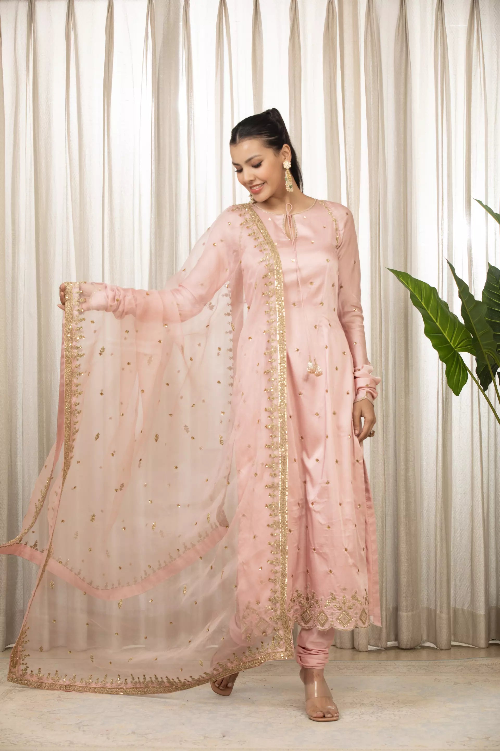 ESHA KOUL - Sonam Pink Kurta Set