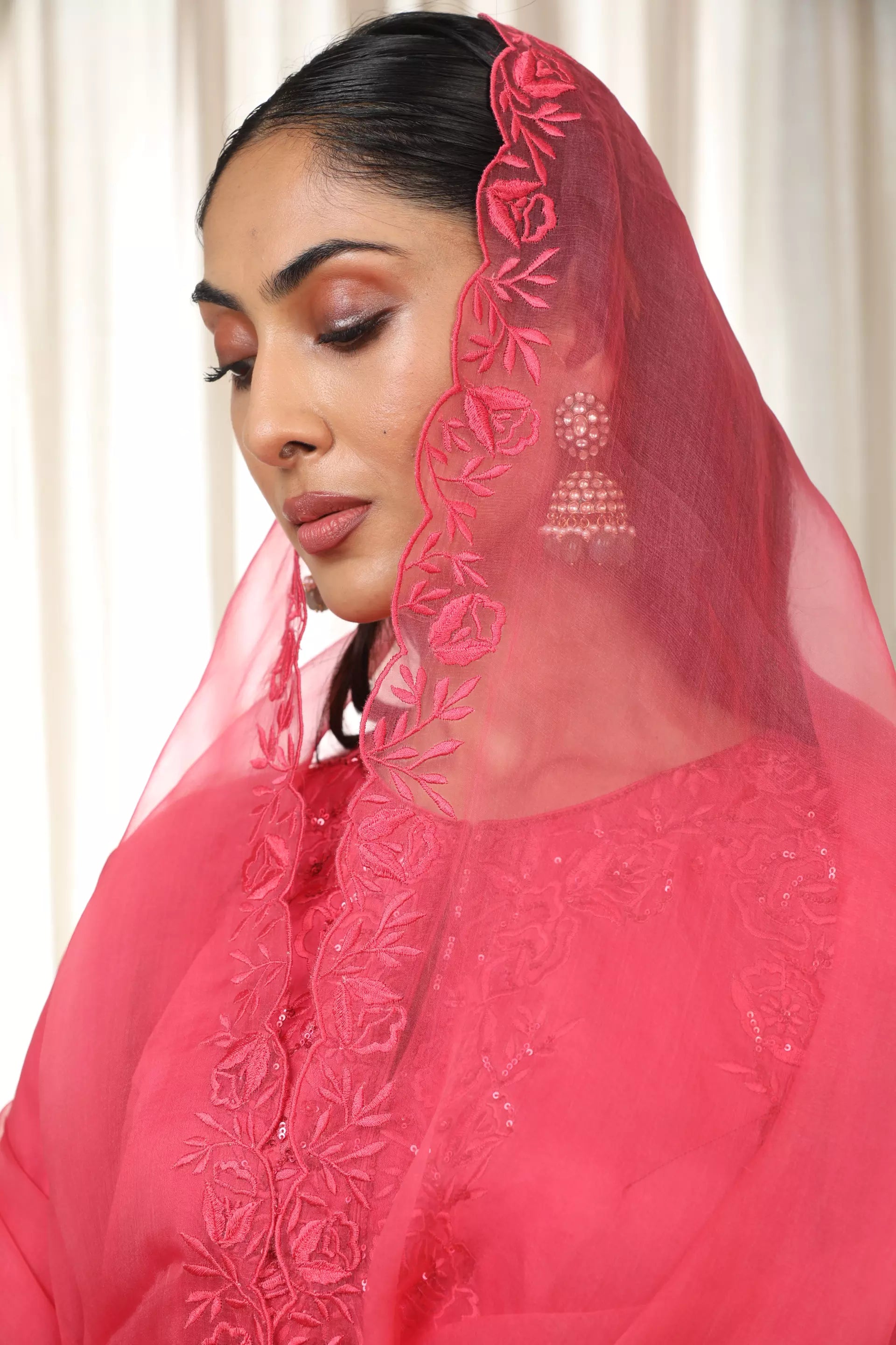 ESHA KOUL - Kashmiri Pink Richa Set