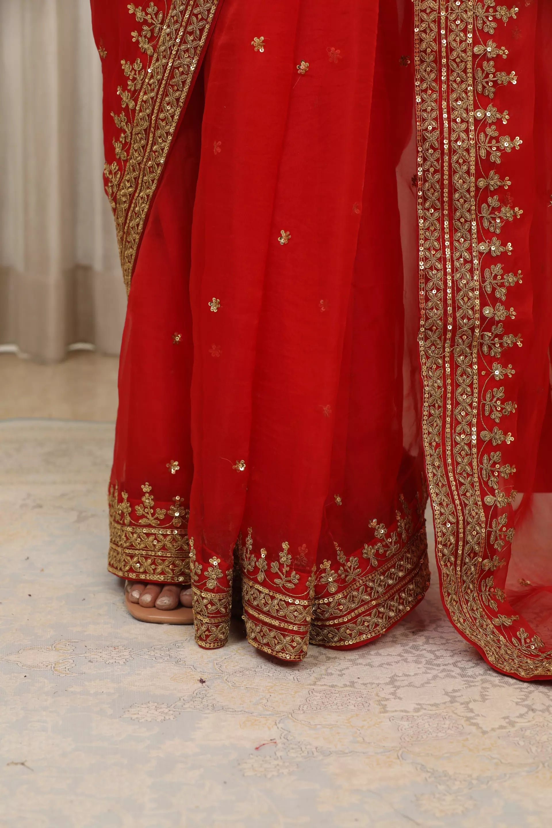 ESHA KOUL - Laal Andaaz Saree Set