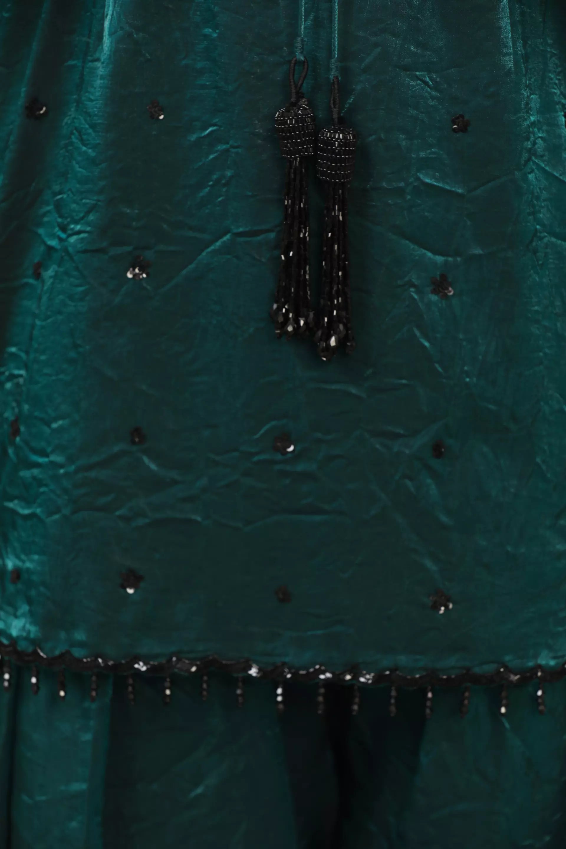 ESHA KOUL - Teal Jasmine Kurta Set