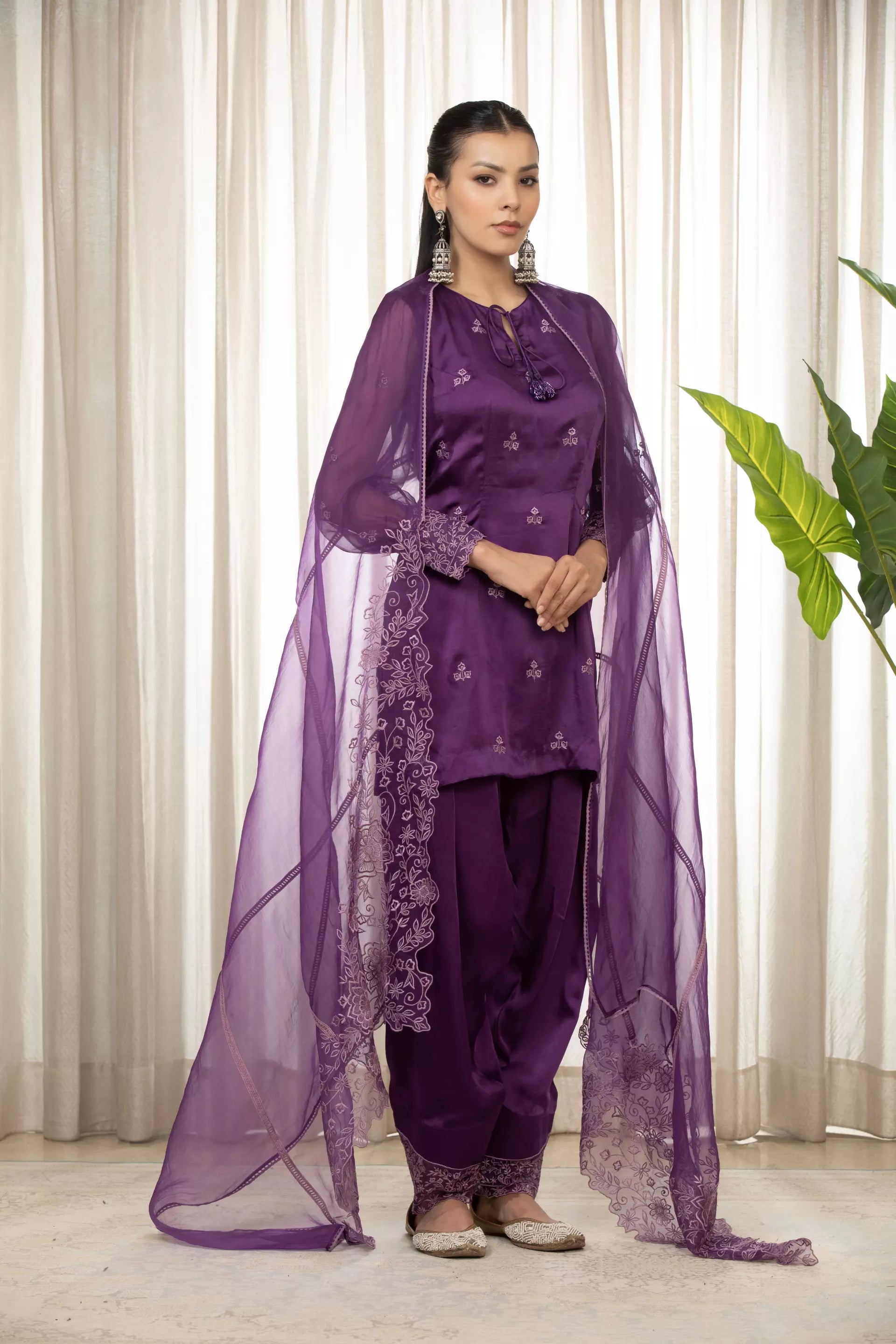 ESHA KOUL - Purple Kurta Set