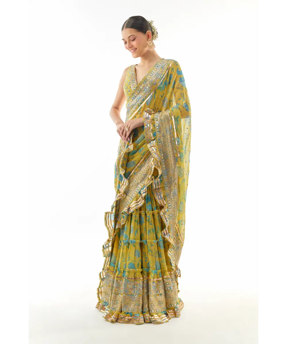 GOPI VAID - Aanchal Saree set