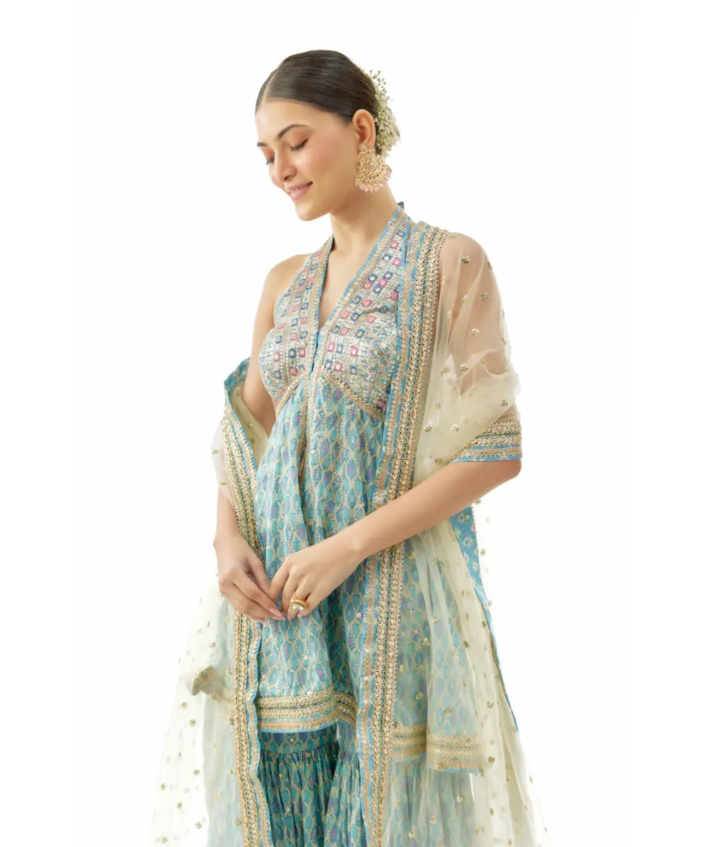 GOPI VAID - Janvhavi Peplum Set