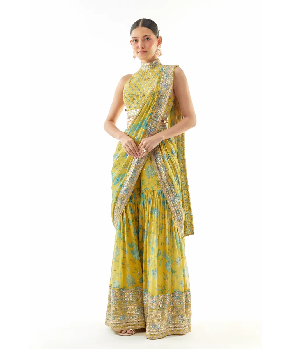 GOPI VAID - Pakhi Sharara saree set