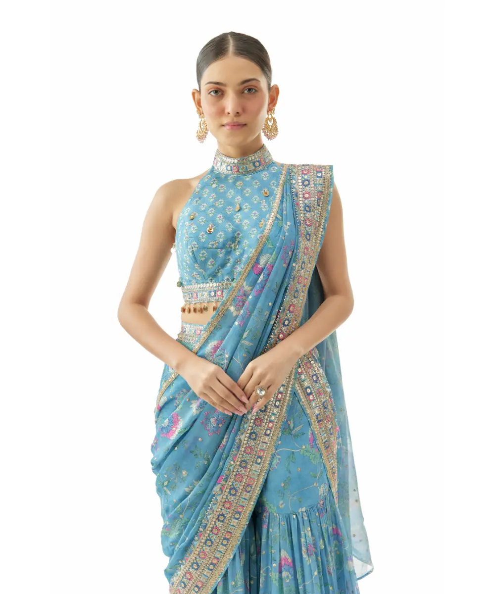 GOPI VAID - Pakhi Sharara saree set 2