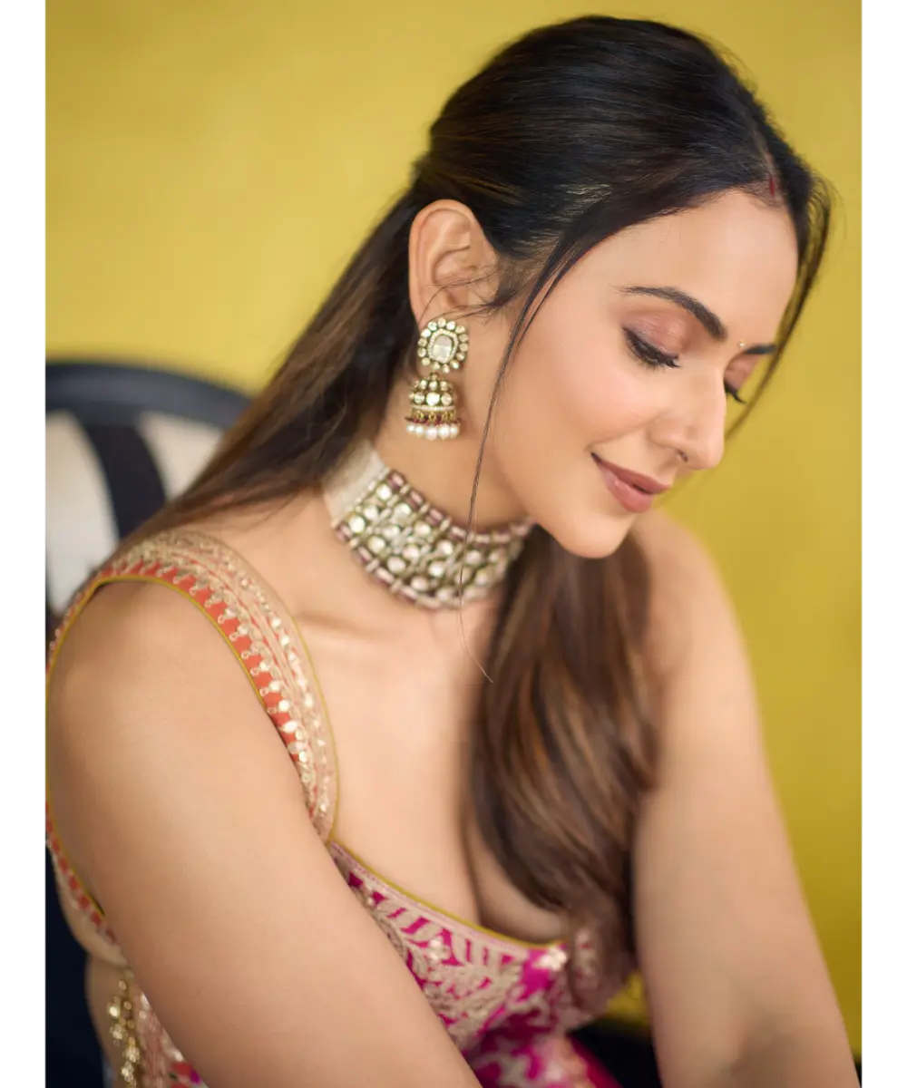 Gopi Vaid - Rakulpreet in Mariyam Lehenga Set