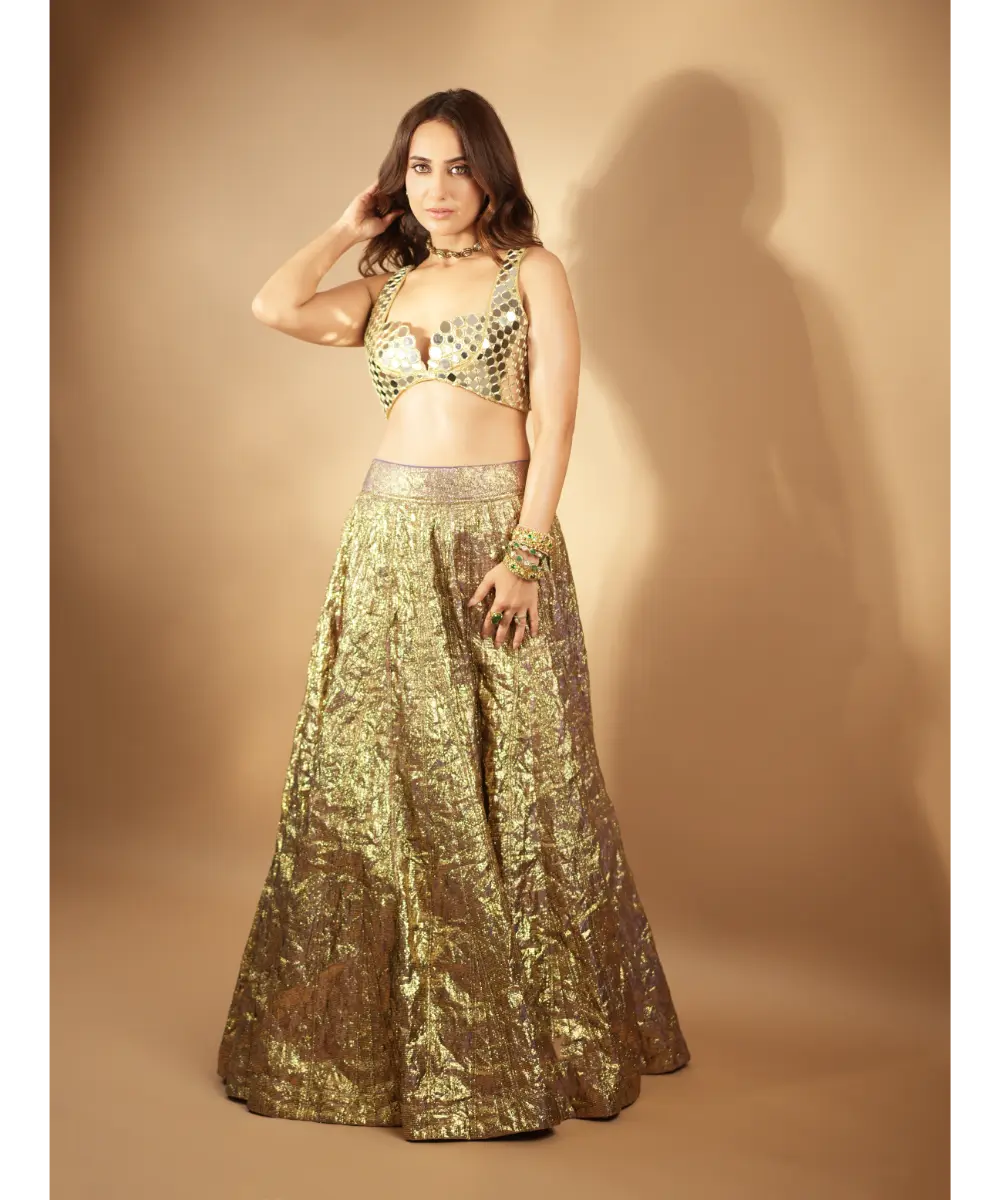 ITRH - SHEESH BENGANI LEHENGA SET