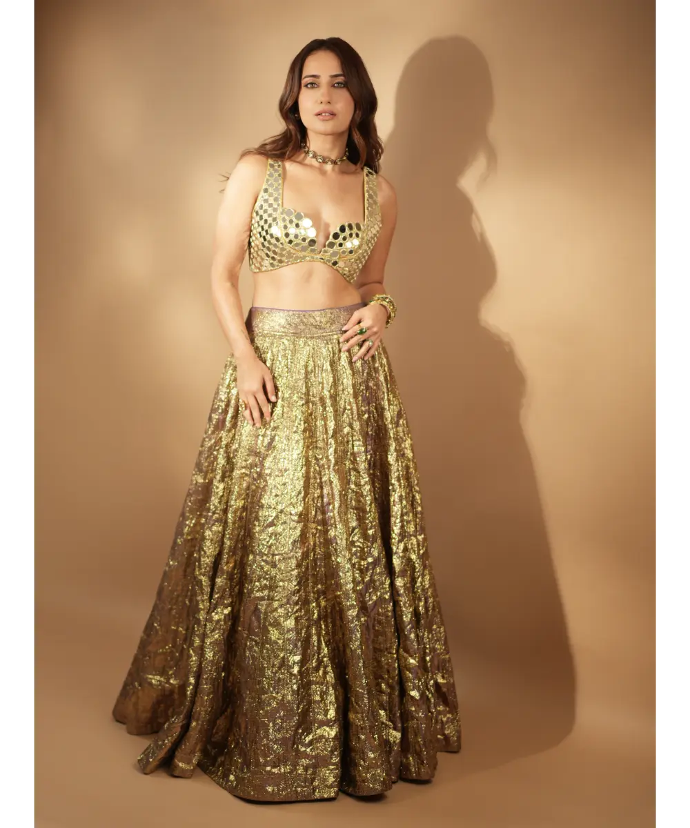 ITRH - SHEESH BENGANI LEHENGA SET