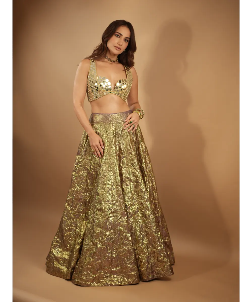 ITRH - SHEESH BENGANI LEHENGA SET