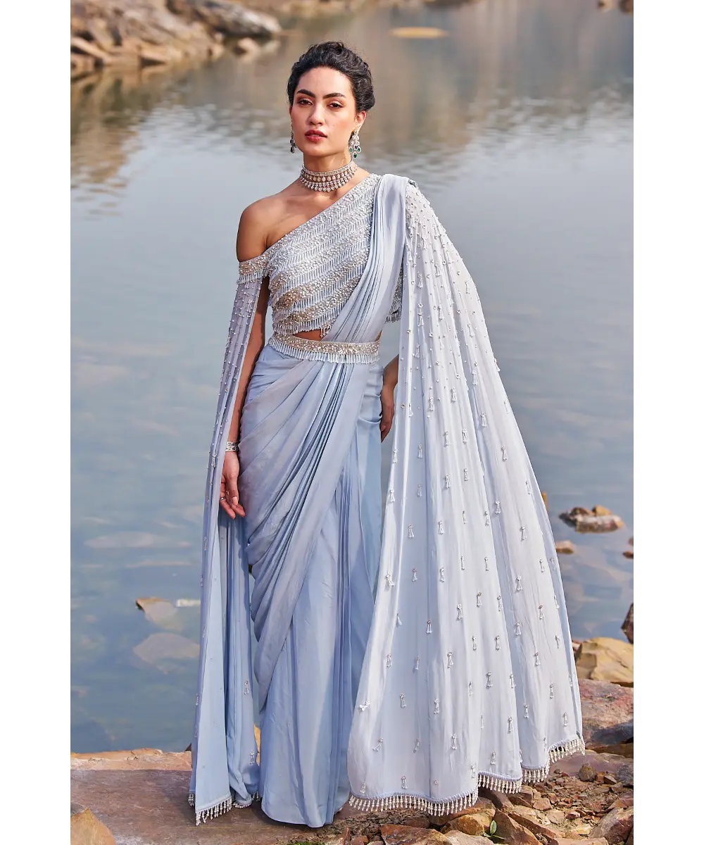 NIDHIKA SHEKHAR- Subh Jalsaa Saree Set