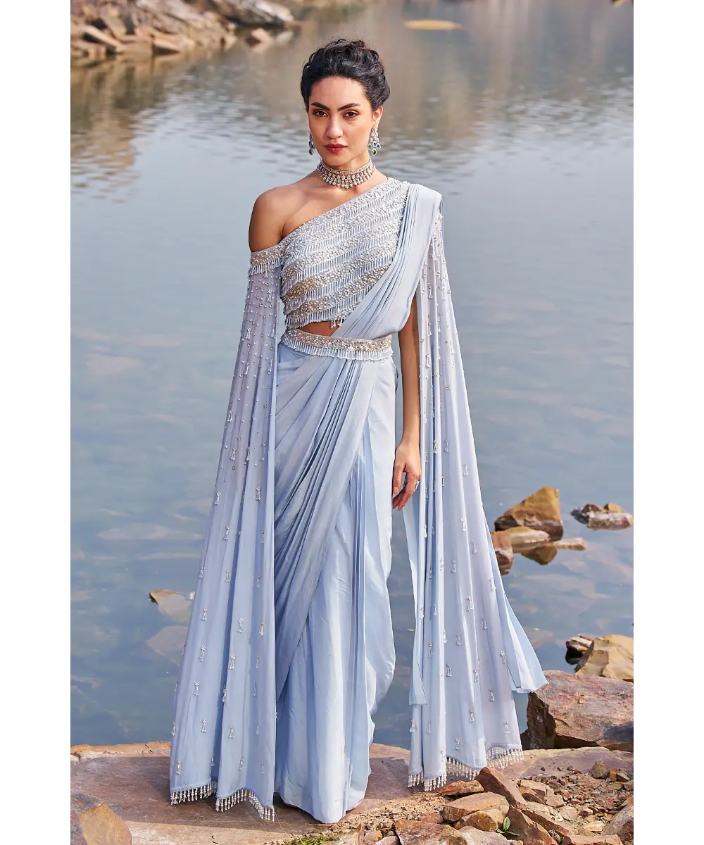 NIDHIKA SHEKHAR- Subh Jalsaa Saree Set