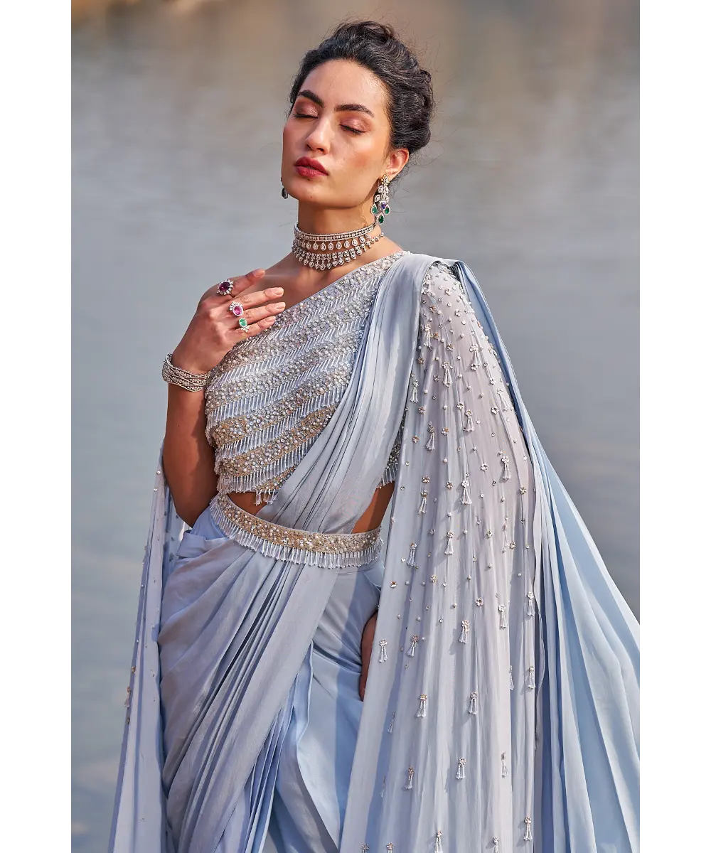 NIDHIKA SHEKHAR- Subh Jalsaa Saree Set