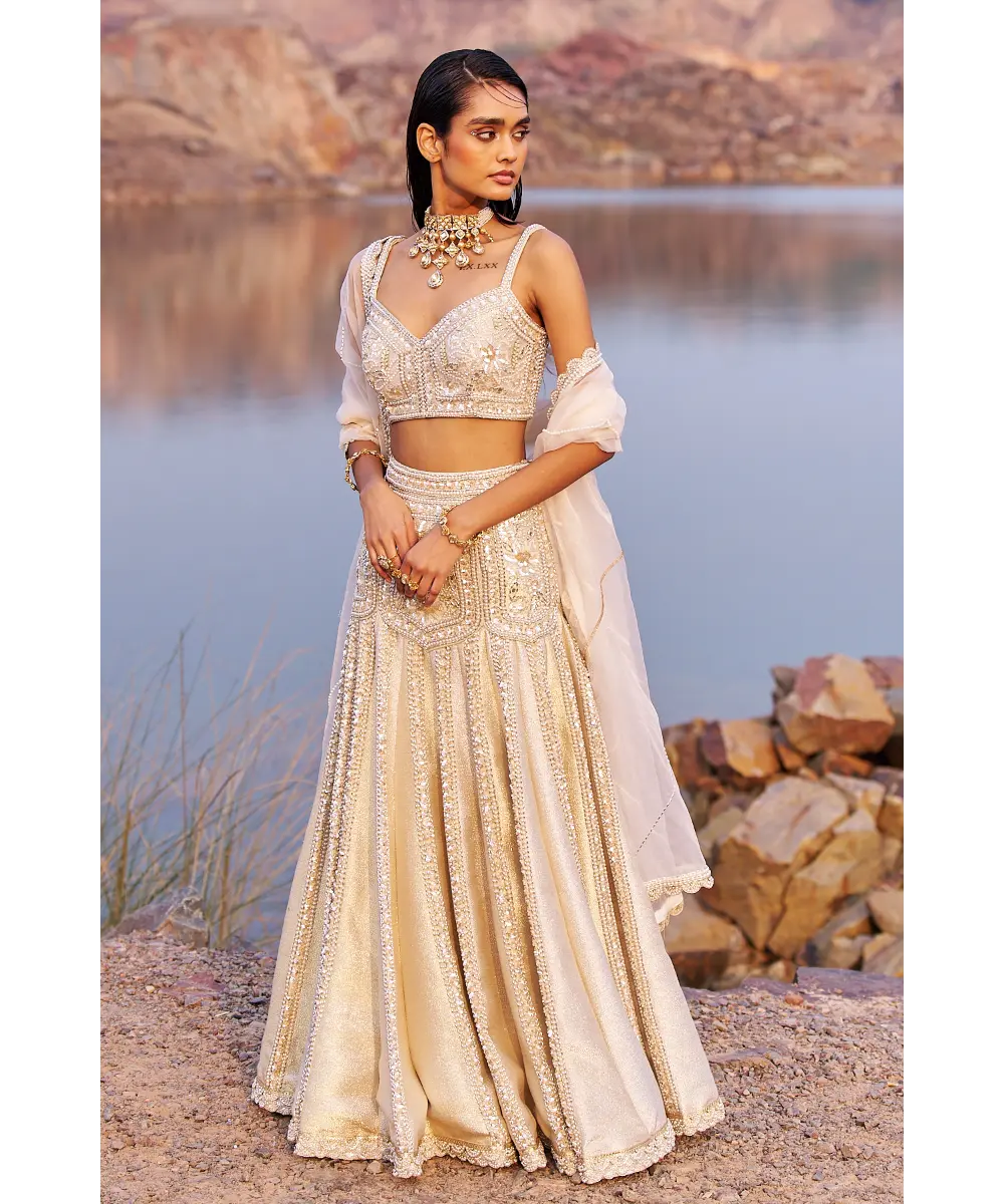 NIDHIKA SHEKHAR- Jalsaa E Firdose Lehenga Set