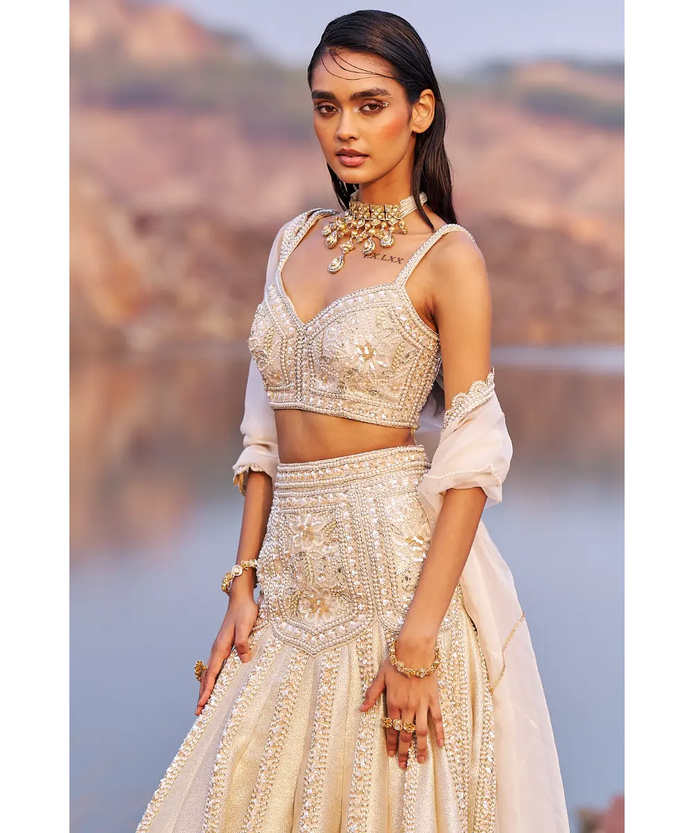 NIDHIKA SHEKHAR- Jalsaa E Firdose Lehenga Set