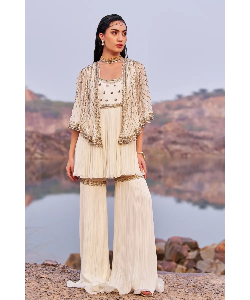 NIDHIKA SHEKHAR- Jalsaa E Firdose Sharara Set