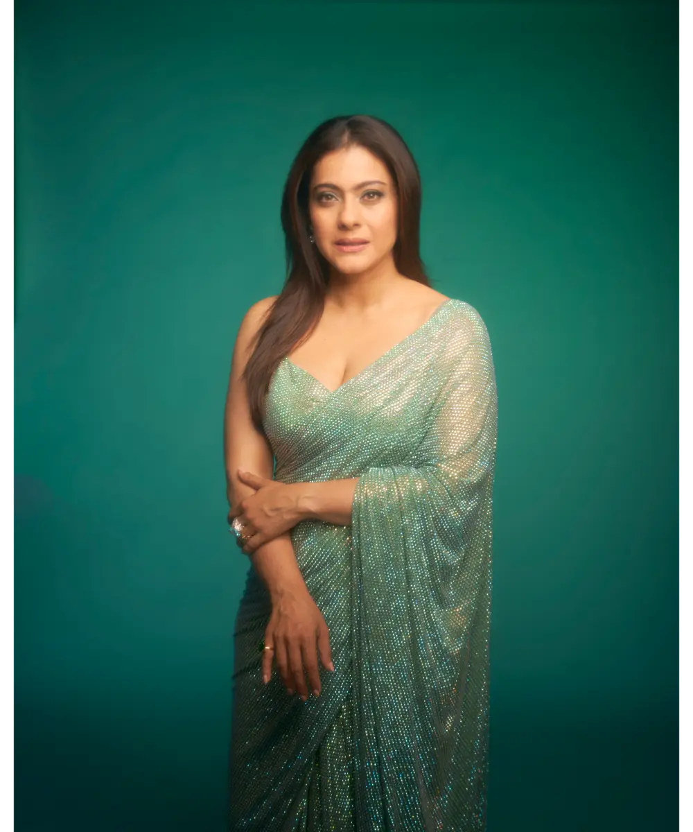 ITRH - Gleaming Mint Jewel saree set